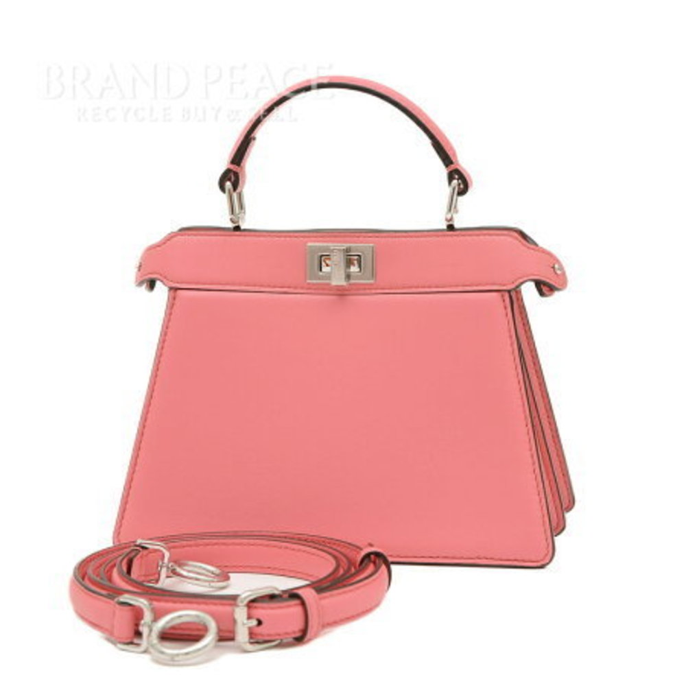 Fendi Peekaboo I See U Leather Bag Pink